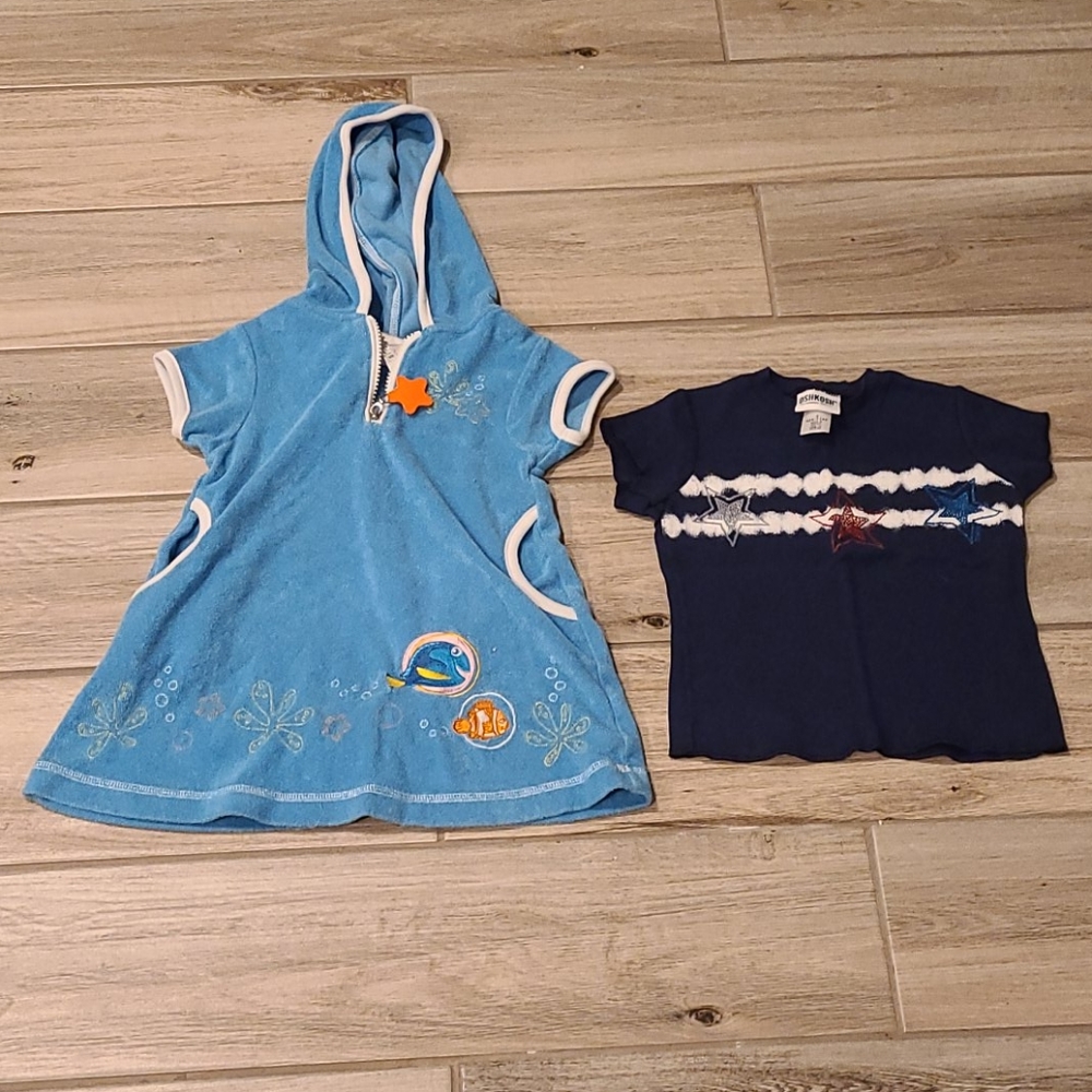 Finding Nemo cover up and American t-shirt